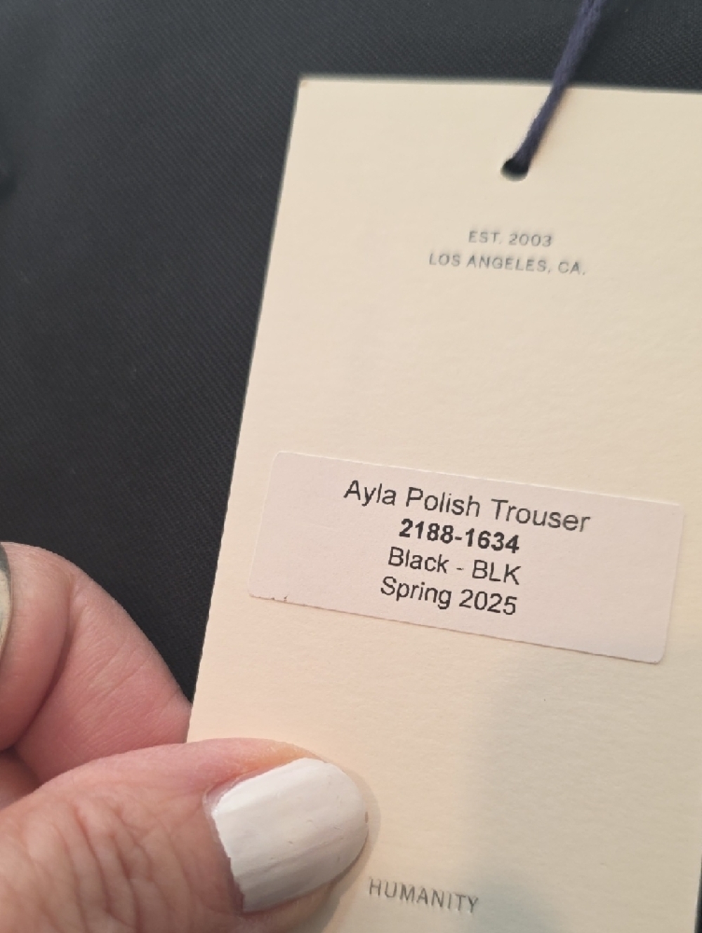 NWT $328 CITIZENS OF HUMANITY AYLA BLACK POLISH TROUSER PANTS SIZE W27 - Picture 8 of 9